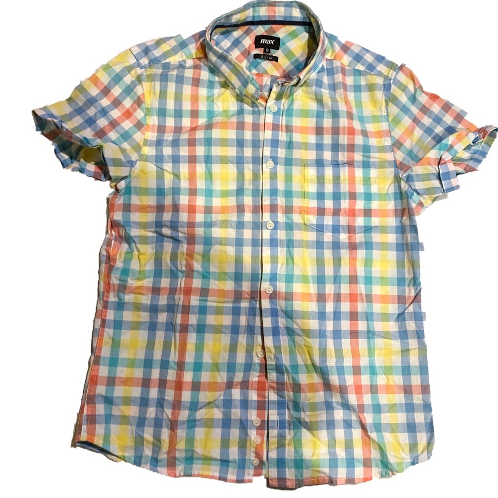 Max Pastel Striped Casual Dress Shirt